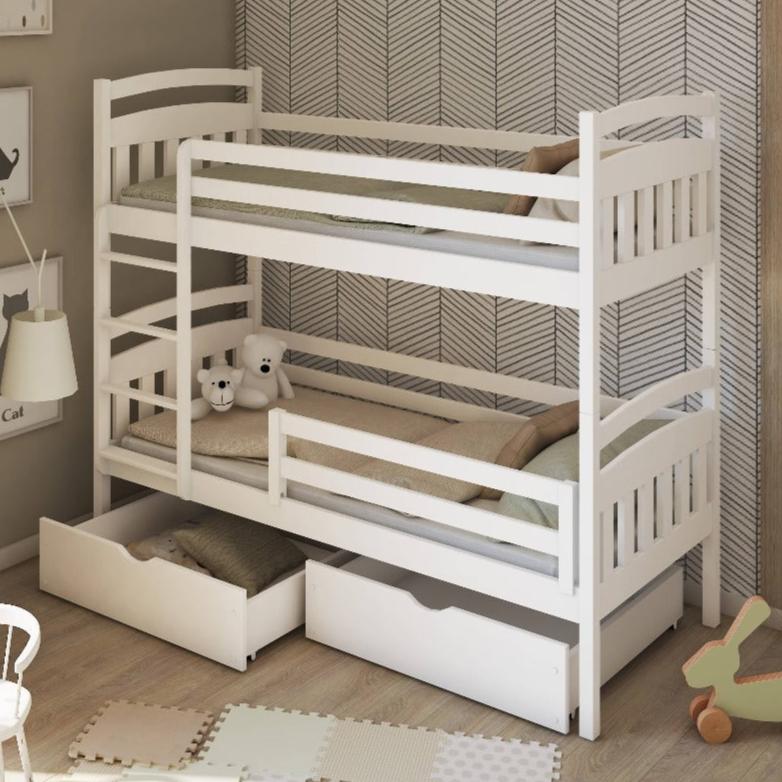 Wooden Bunk Bed Gabi with Storage