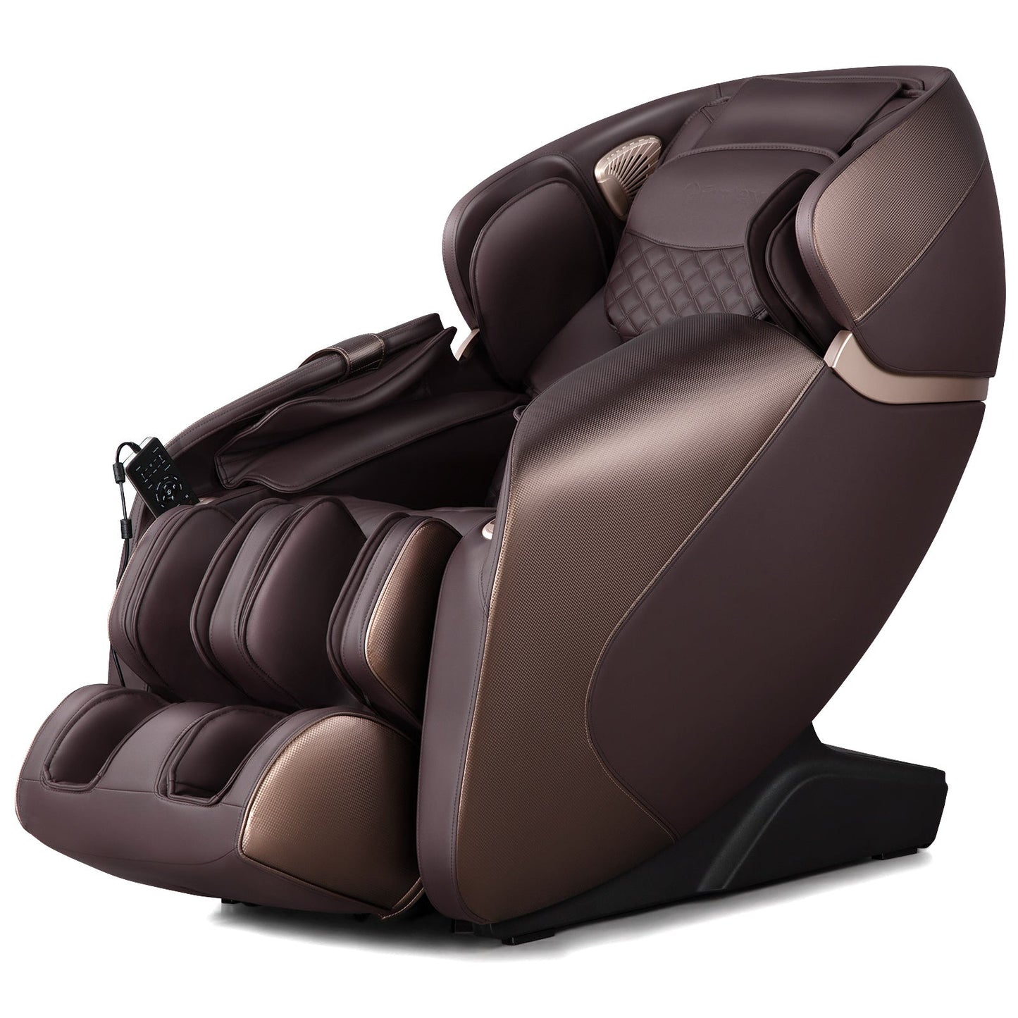 Full Body Electric Zero Gravity Massage Recliner with Foot Roller-Brown