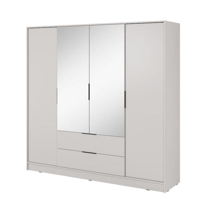 Kelly Hinged Door Wardrobe 206cm [Mirror]