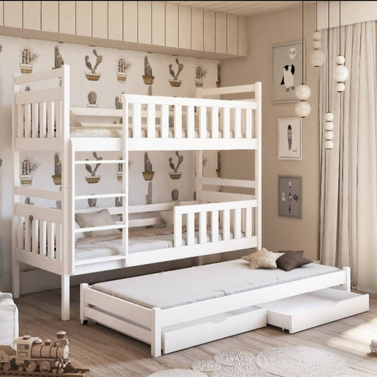 Klara Bunk Bed with Trundle and Storage