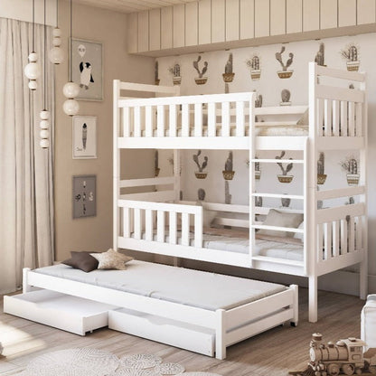 Klara Bunk Bed with Trundle and Storage