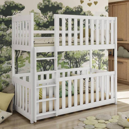 Wooden Bunk Bed Konrad with Cot Bed