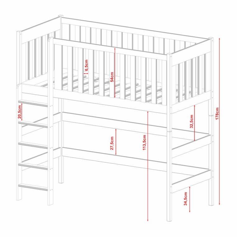 Wooden Loft Bed Laura