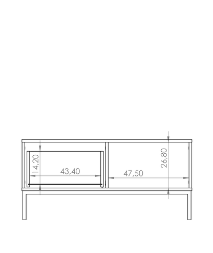 Querty 02 Coffee Table 100cm