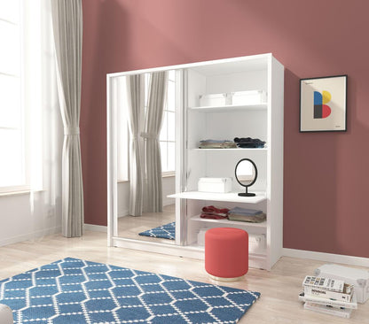 Luca Sliding Door Wardrobe 200cm [Mirror]