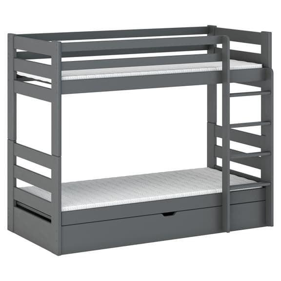 Wooden Bunk Bed Aya With Storage