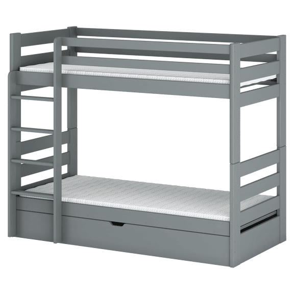 Wooden Bunk Bed Aya With Storage