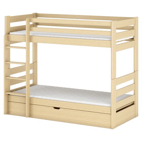 Wooden Bunk Bed Aya With Storage