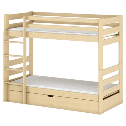 Wooden Bunk Bed Aya With Storage