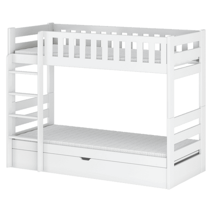 Wooden Bunk Bed Focus With Storage