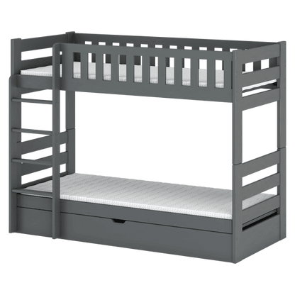 Wooden Bunk Bed Focus With Storage