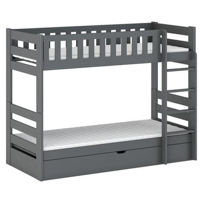 Wooden Bunk Bed Focus With Storage