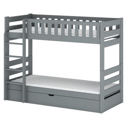 Wooden Bunk Bed Focus With Storage