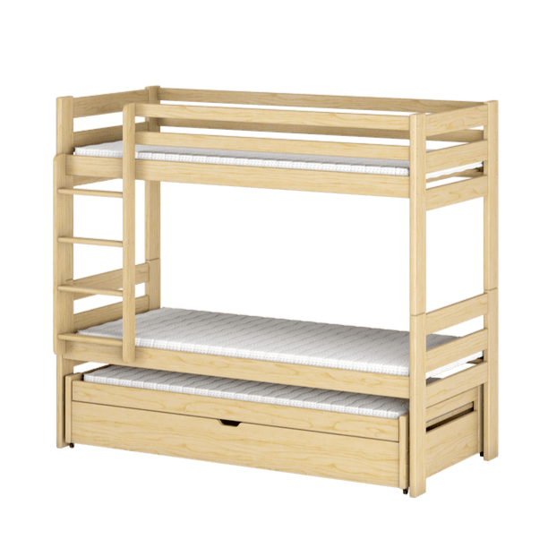 Lessi Bunk Bed with Trundle and Storage