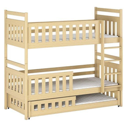 Wooden Bunk Bed Olivia With Trundle