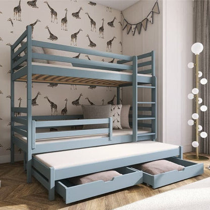 Luke Bunk Bed with Trundle and Storage