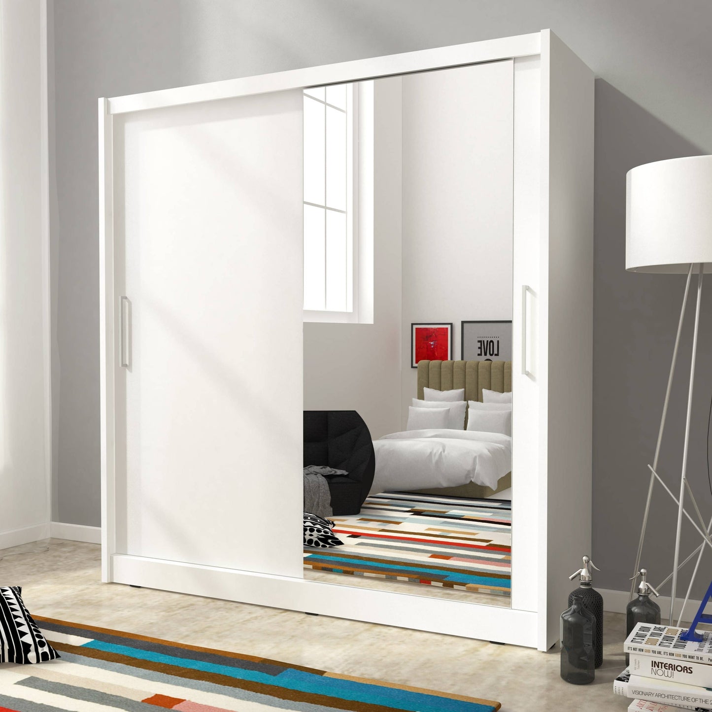 Maja I Sliding Door Wardrobe 180cm