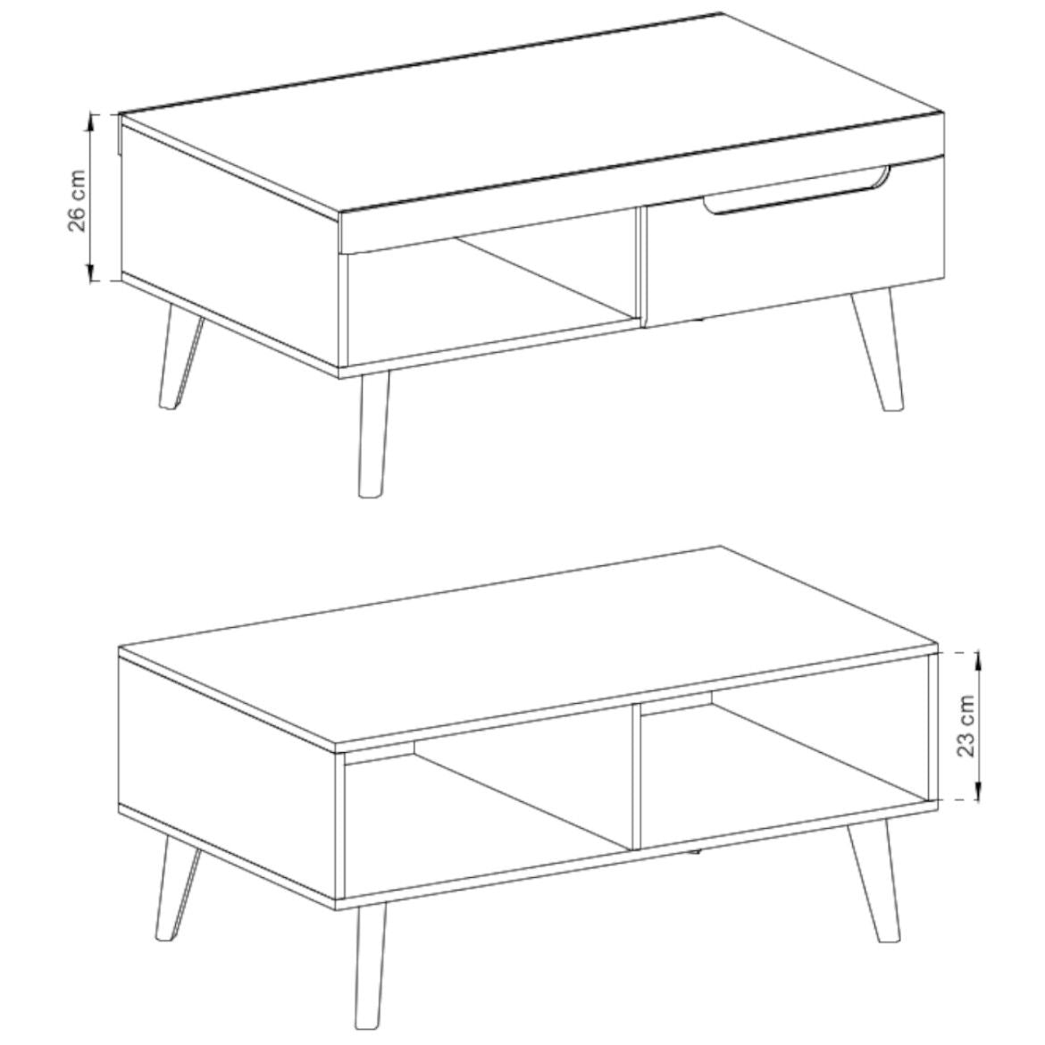 Nordi Coffee Table 107cm