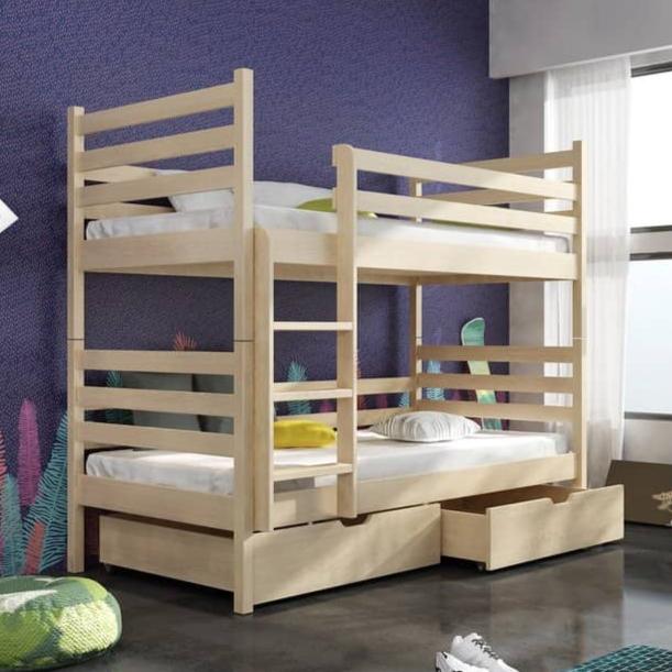 Wooden Bunk Bed Nemo with Storage