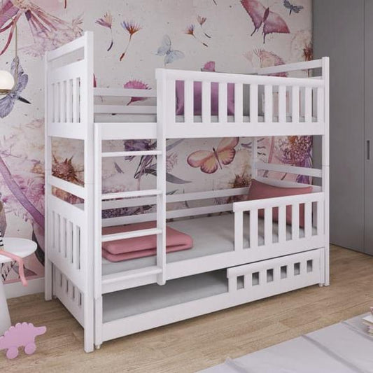 Wooden Bunk Bed Olivia With Trundle