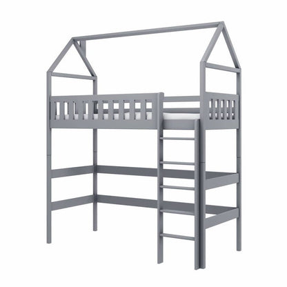 Otylia Wooden Loft Bed