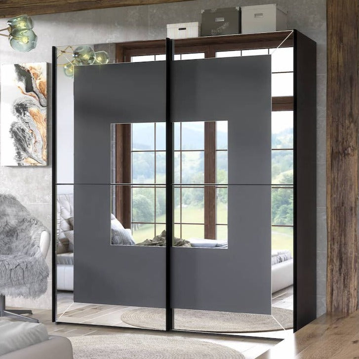 Oxygen Sliding Door Wardrobe 179cm