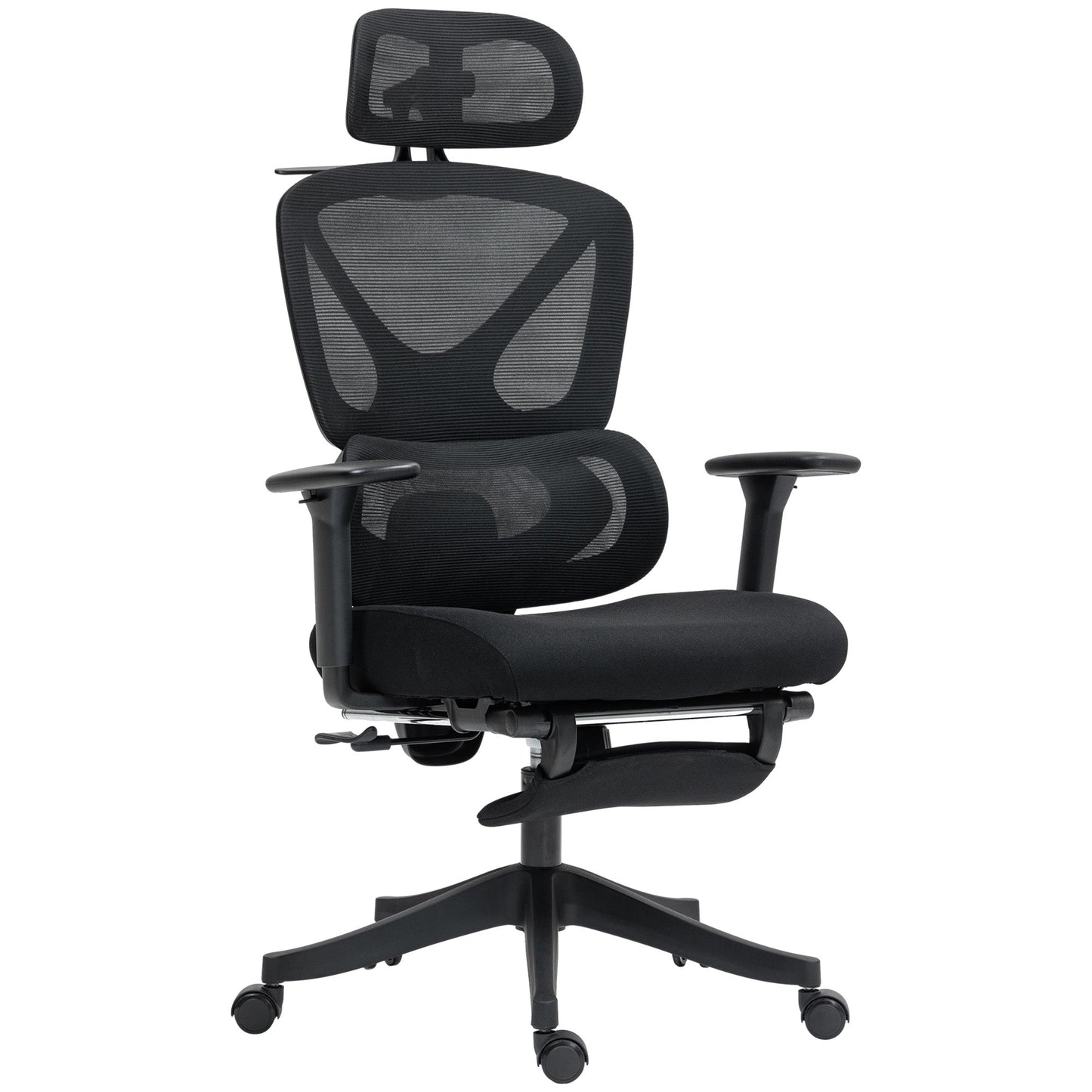 HOMCOM Ergonomic and Adjustable Office Chair - Black