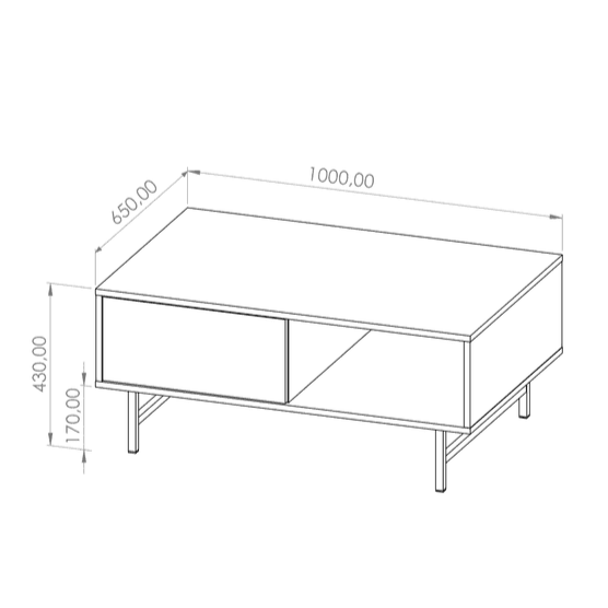 Preggio Coffee Table 100cm