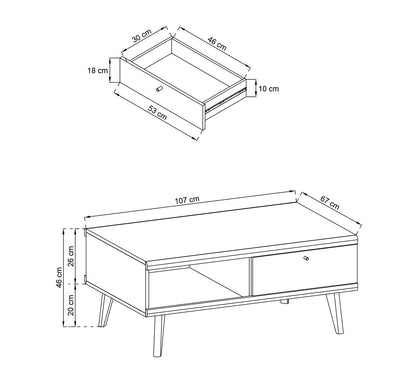 Primo Coffee Table 107cm