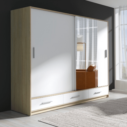 Porto Sliding Door Wardrobe 220cm