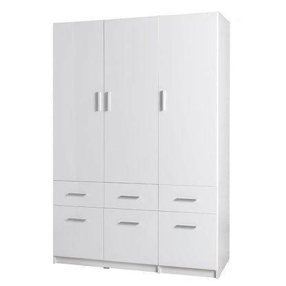 Snow 04 Hinged Wardrobe 136cm