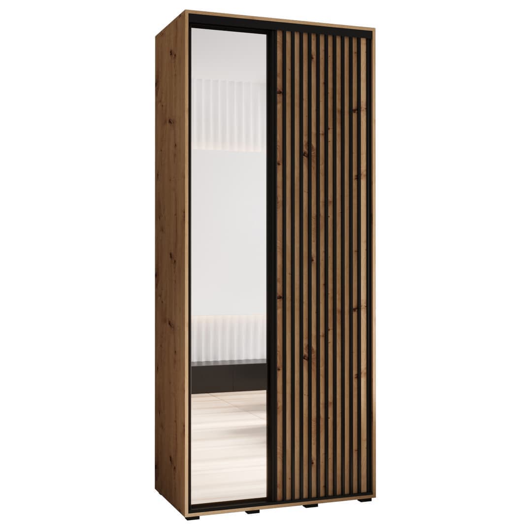 Sapporo II Sliding Door Wardrobe 110cm