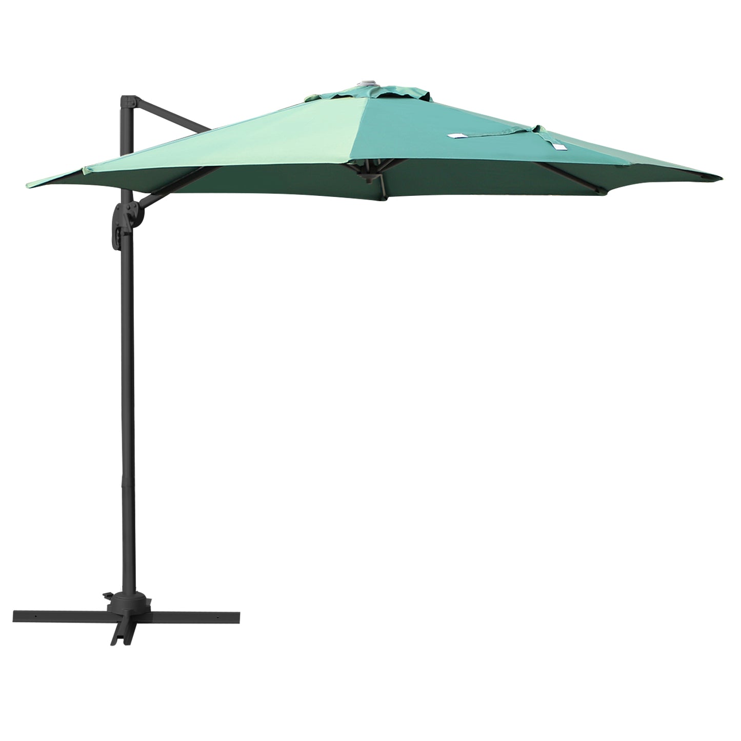 Outsunny Umbrella Parasol W/360√Ç¬∞ Rotation √é¬¶294x248H cm-Green