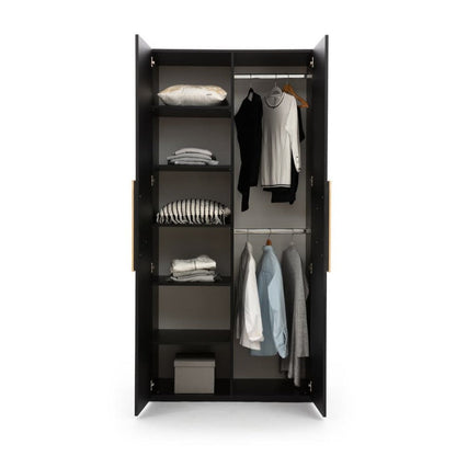 Ovalo Hinged Door Wardrobe 100cm