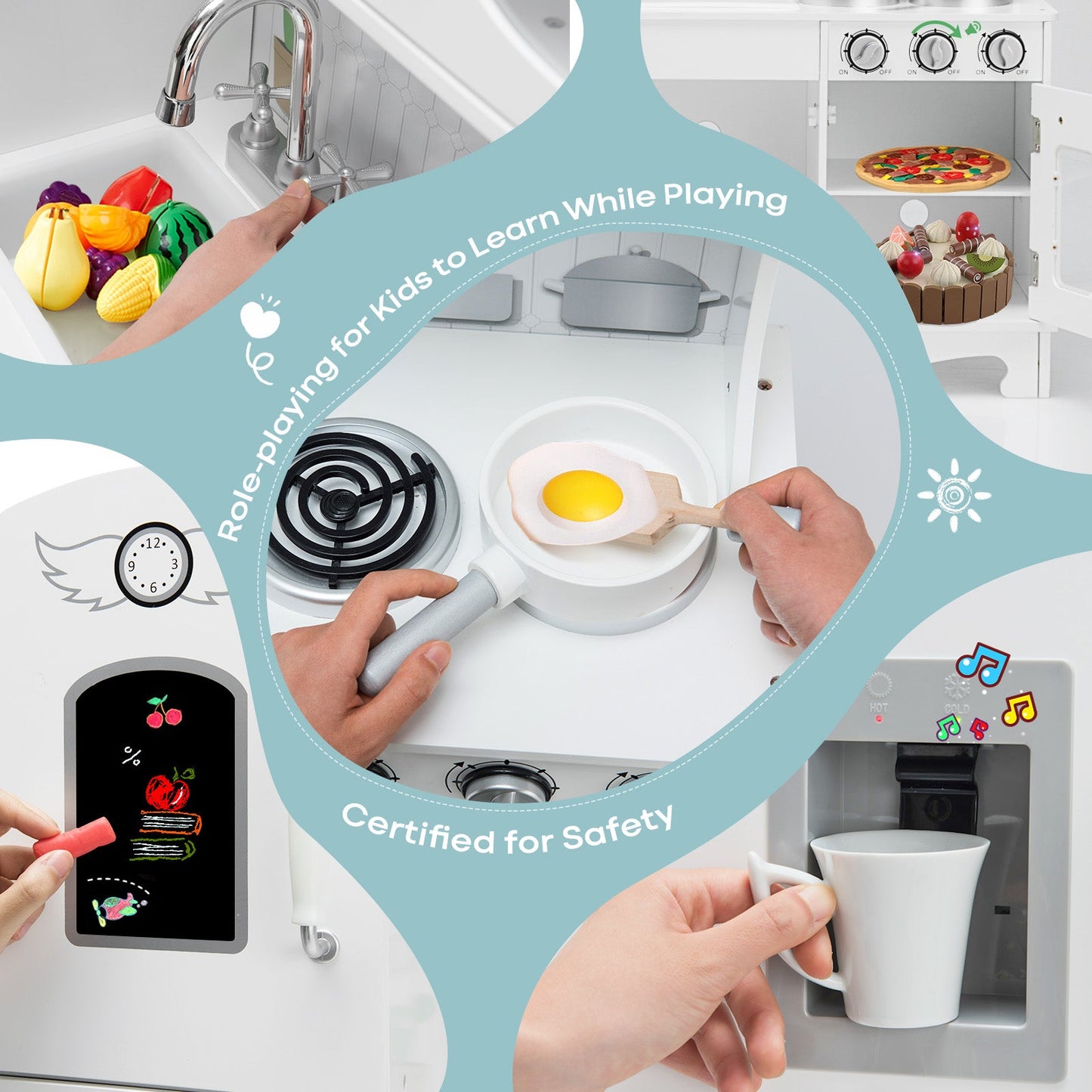 Play Cooking Set with Accessories and Oven for Boys & Girls