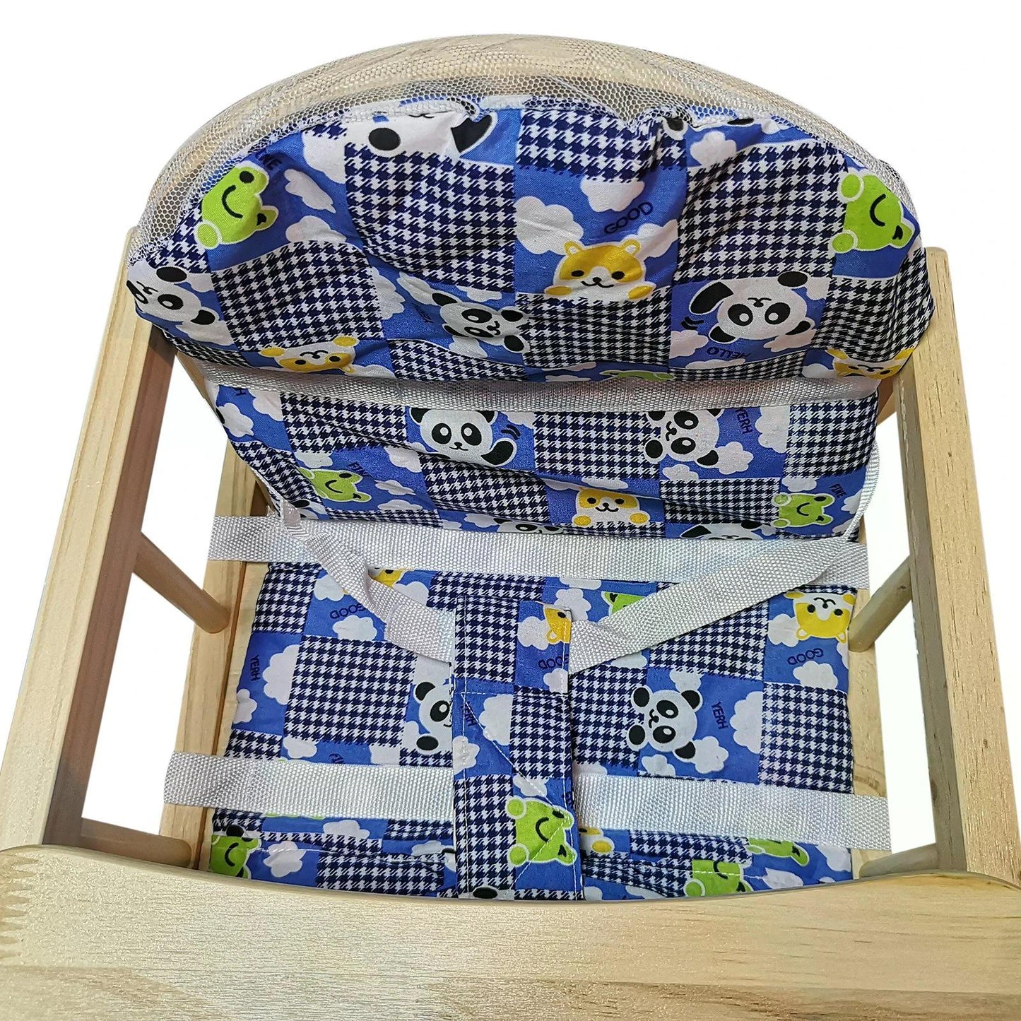 HOMCOM 50Lx44Wx88H cm Baby Dinning Feeding Highchair-Blue Padding Seat