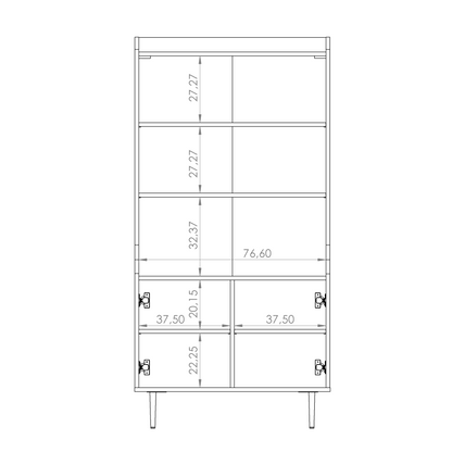 Vasina 06 Bookcase 80cm