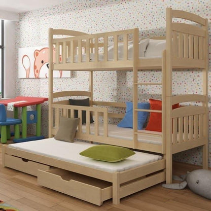 Viki Bunk Bed with Trundle and Storage