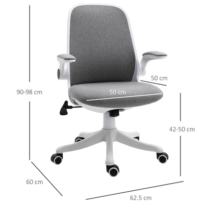 Vinsetto Nylon Mesh Cushioned Office Chair Grey