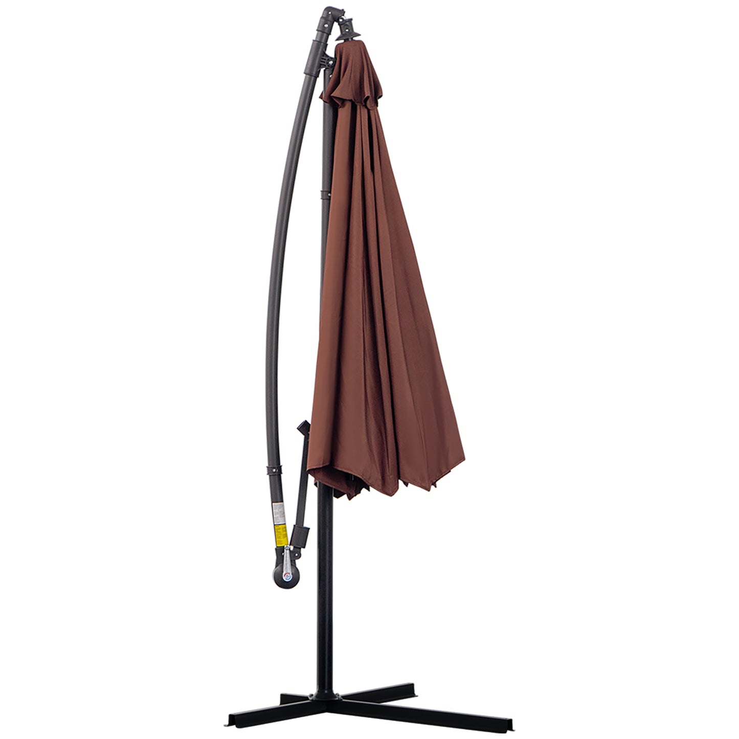 Outsunny √é¬¶3m Hanging Umbrella Parasol-Coffee