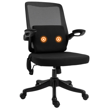 Vinsetto Office Chair 2-Point Massage Executive Ergonomic USB Power Mesh Design 360√Ç¬∞ Swivel with Lumbar Support, Black