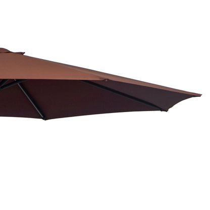 Outsunny √é¬¶3m Hanging Umbrella Parasol-Coffee