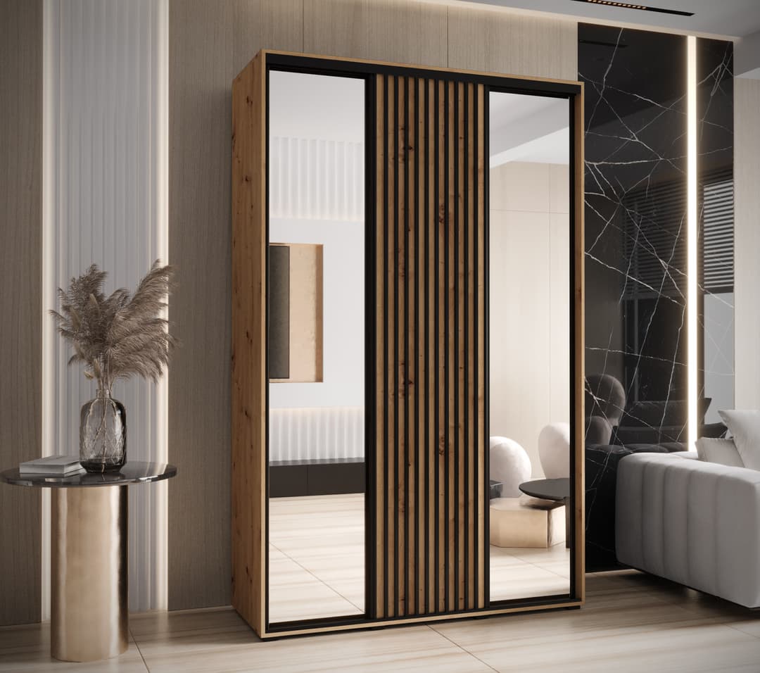 Sapporo II Sliding Door Wardrobe 160cm