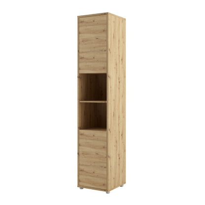 BC-13 Vertical Wall Bed Concept 180cm With Storage Cabinets and LED - Furniture Gold