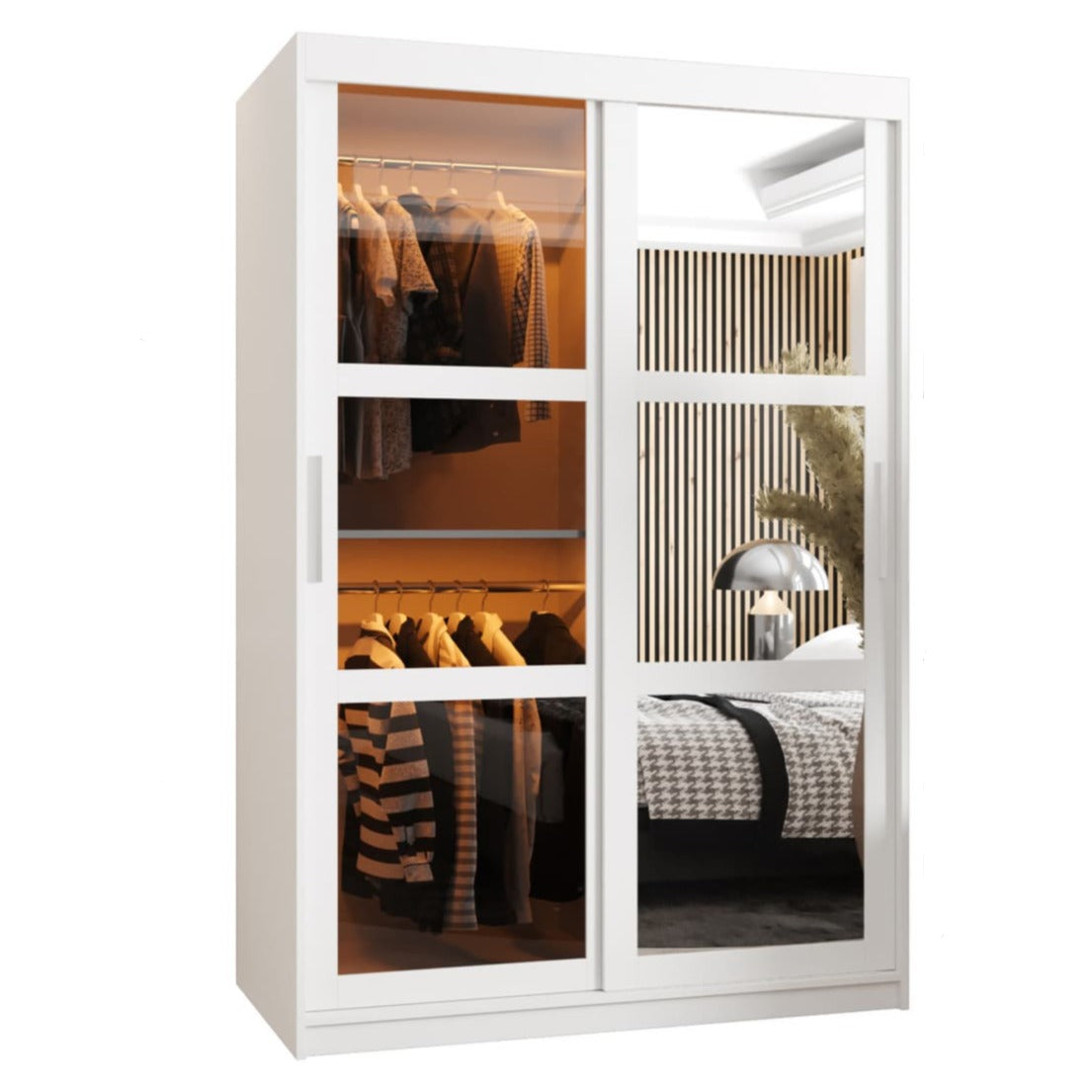 Parma II Sliding Door Wardrobe 120cm