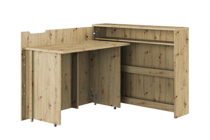 Work Concept Convertible Hidden Desk With Storage