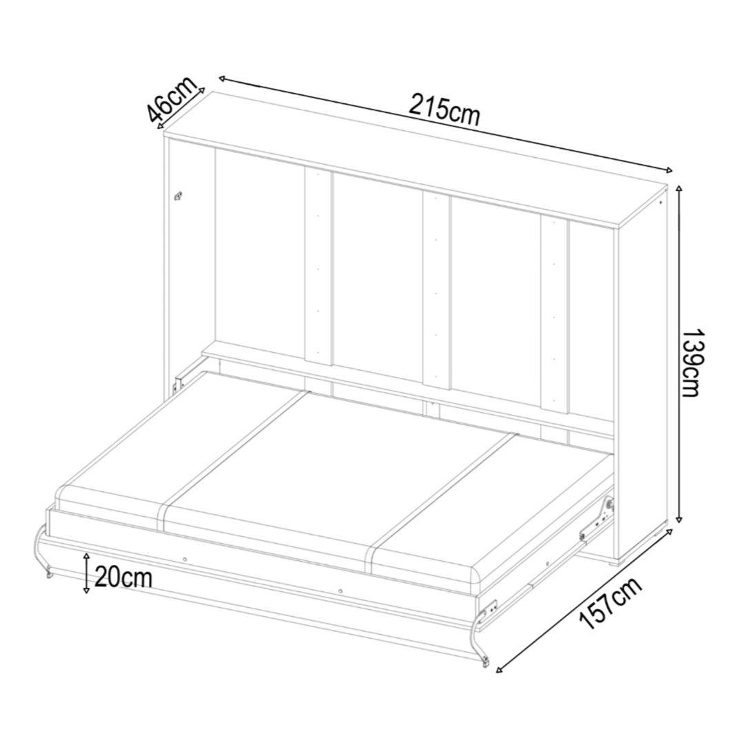 CP-05 Horizontal Wall Bed Concept 120cm