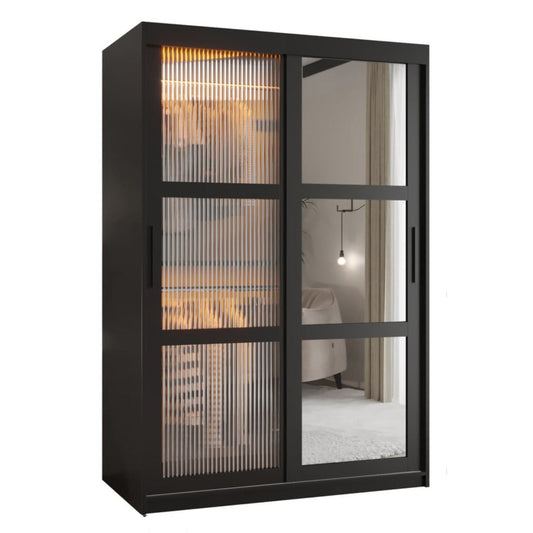 Flutes II Sliding Door Wardrobe 120cm