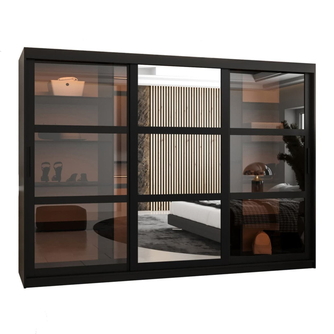 Parma II Sliding Door Wardrobe 250cm