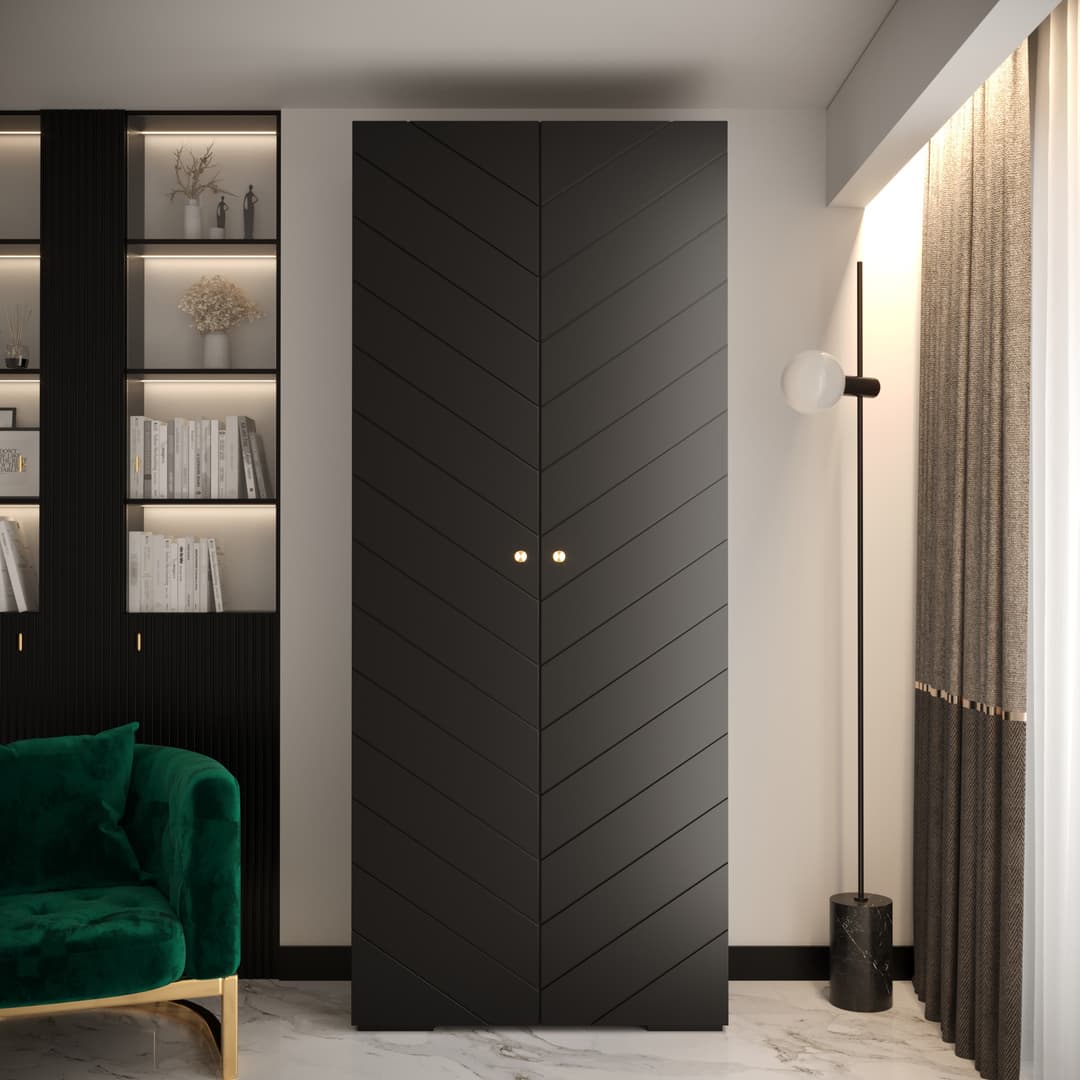 Manhattan IV Hinged Door Wardrobe 100cm